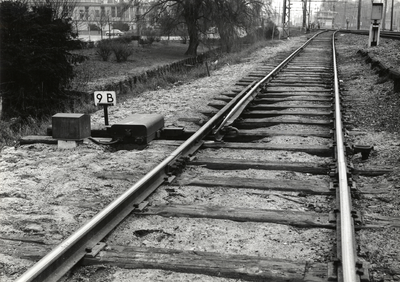 168888 Afbeelding van een ontspoortong op het emplacement te Dordrecht.